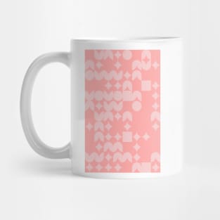 Girly Pinkish Geometric Pattern - Flowers & Stars #25 Mug